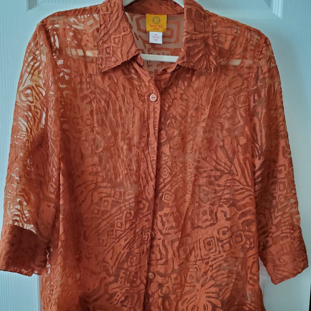 sheer over shirt